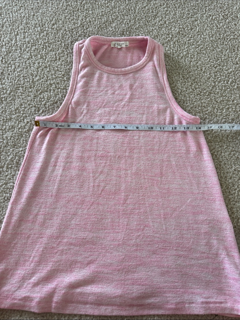 rag & bone Pink Ribbed Sleeveless Tank - Picture 2 of 5